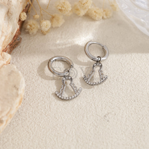 Aros con colgante Virgen del Rocío