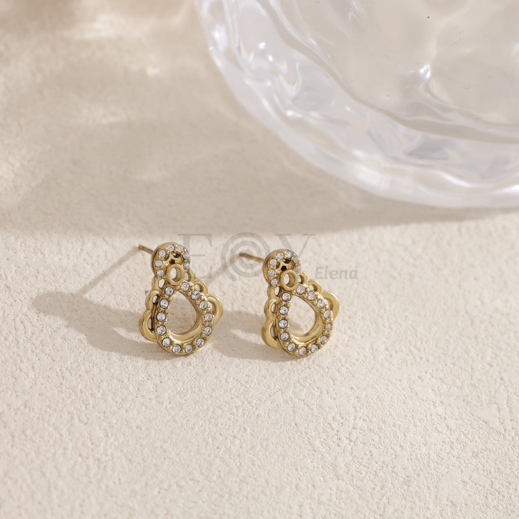 Pendientes Virgen del Pilar dorados y plateados