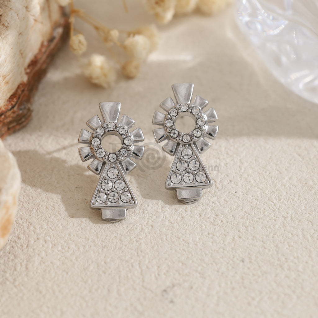 Pendientes Virgen del Pilar brillantes