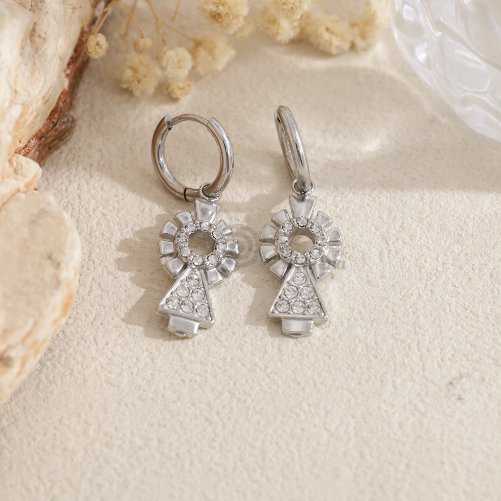 Aros Virgen del Pilar con circonitas
