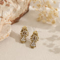 Pendientes Virgen del Pilar con circonitas