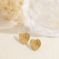 Pendientes corazón acero
