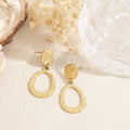 Pendientes con chapa hueca acero