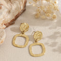 Pendientes chapa y cuadrado hueco