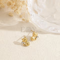 Pendientes gato con circonita
