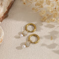 Pendientes circonita y perla