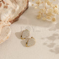 Pendientes gota de circonitas blancas