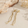 Pendientes flor con flecos