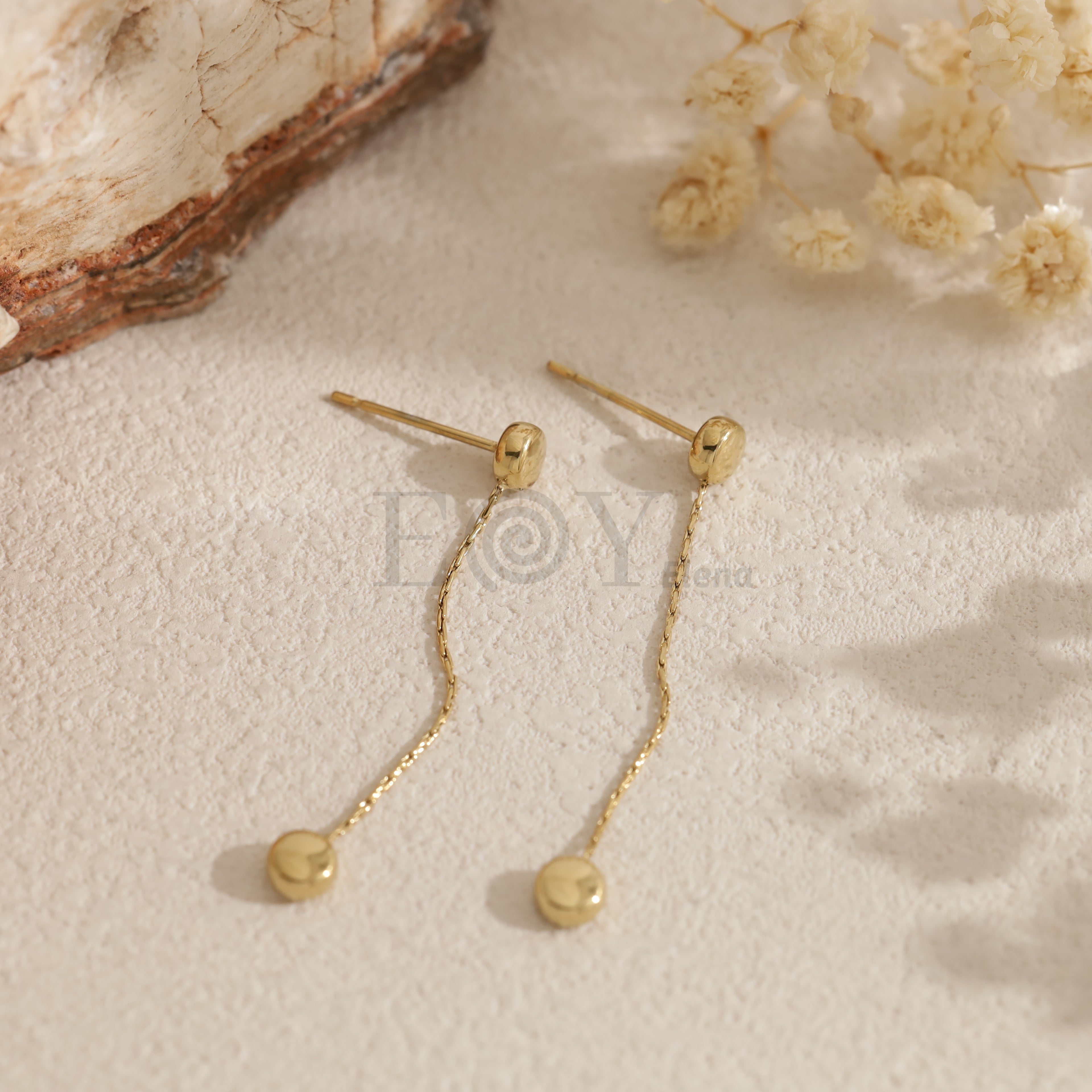 Pendientes esfera colgante minimalistas