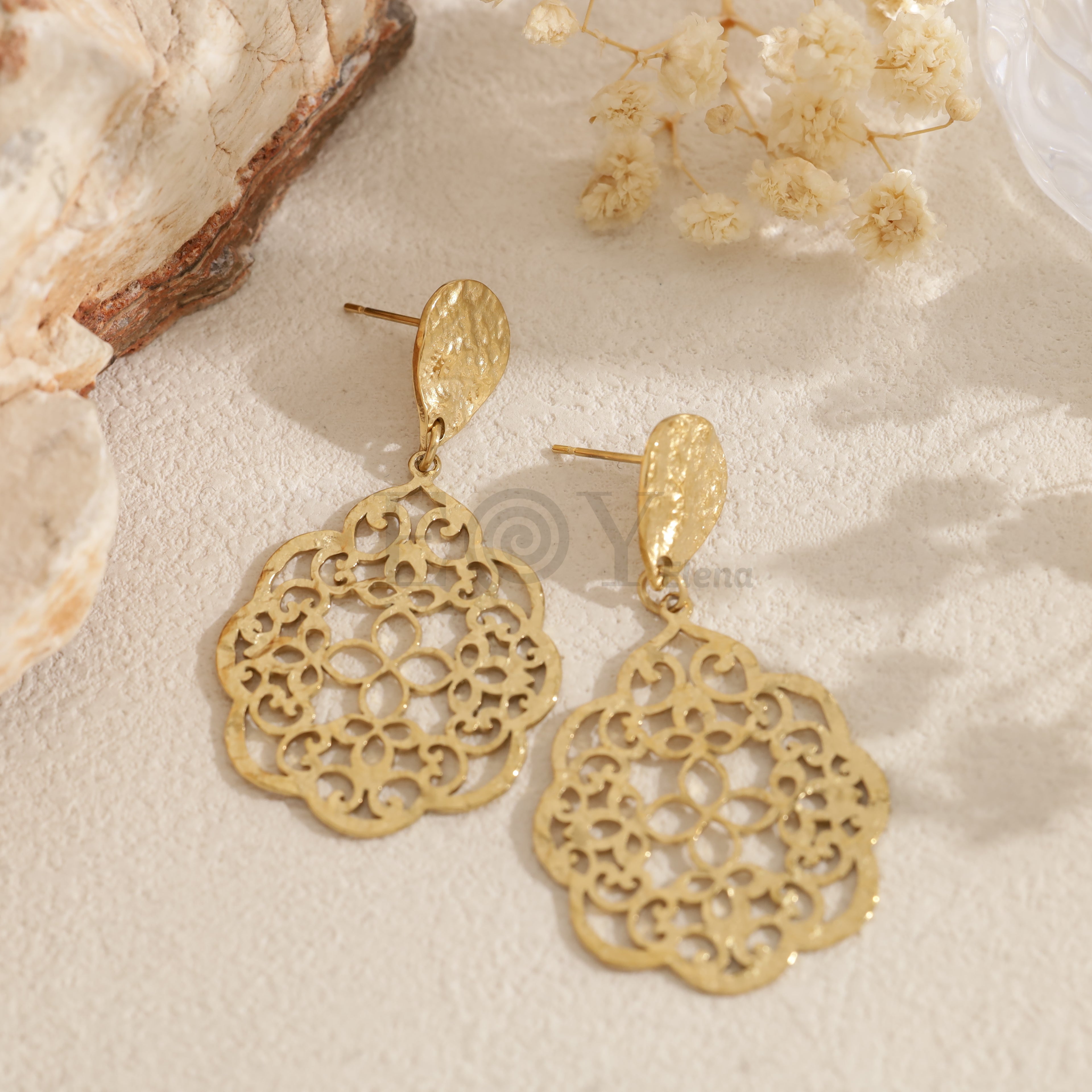 Pendientes de gota colganes