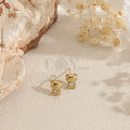 Pendientes osito con circonita