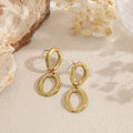 Pendientes doble óvalo