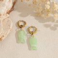 Pendientes de aro pez color