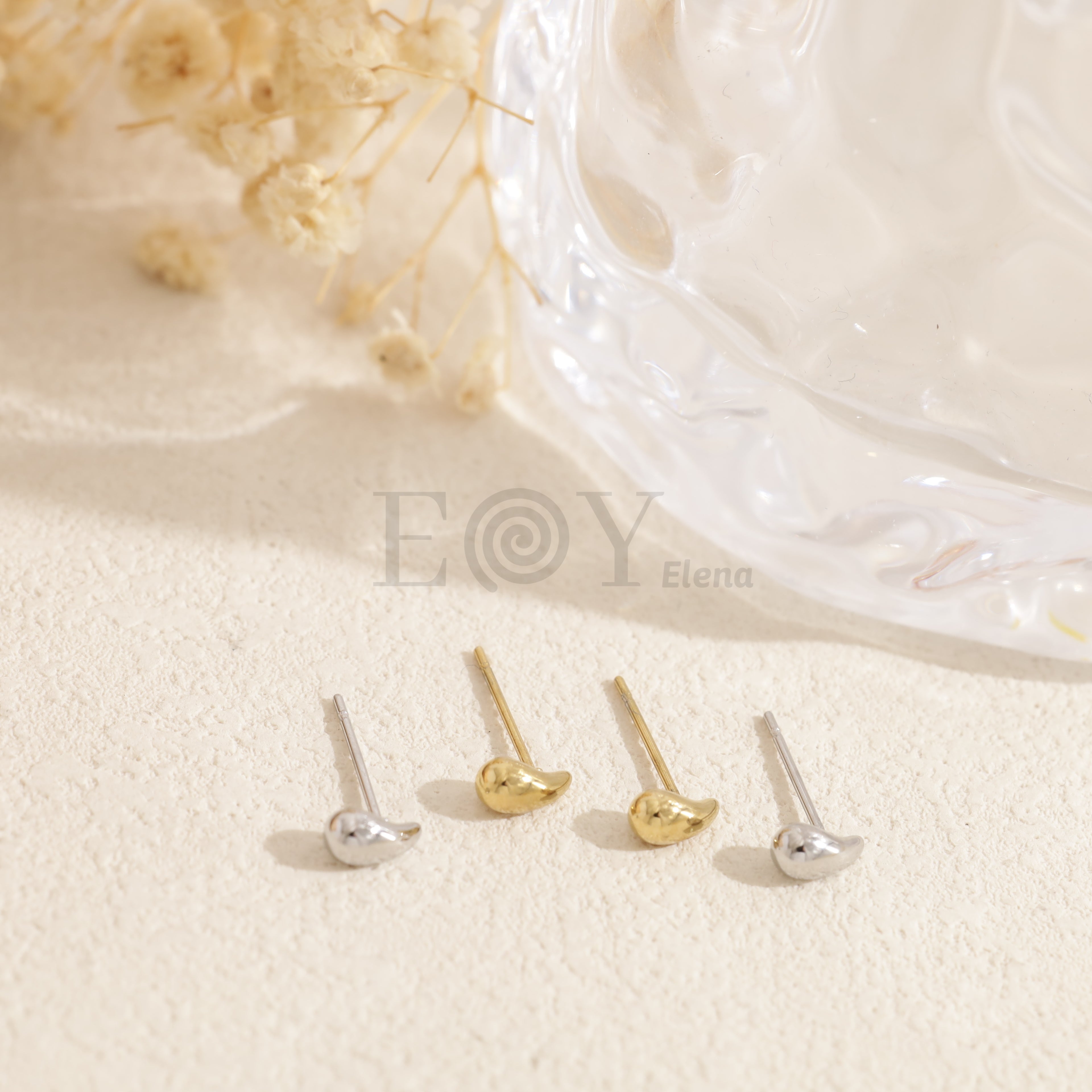 Pendientes gota pequeños