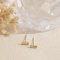 Pendientes hueso acero