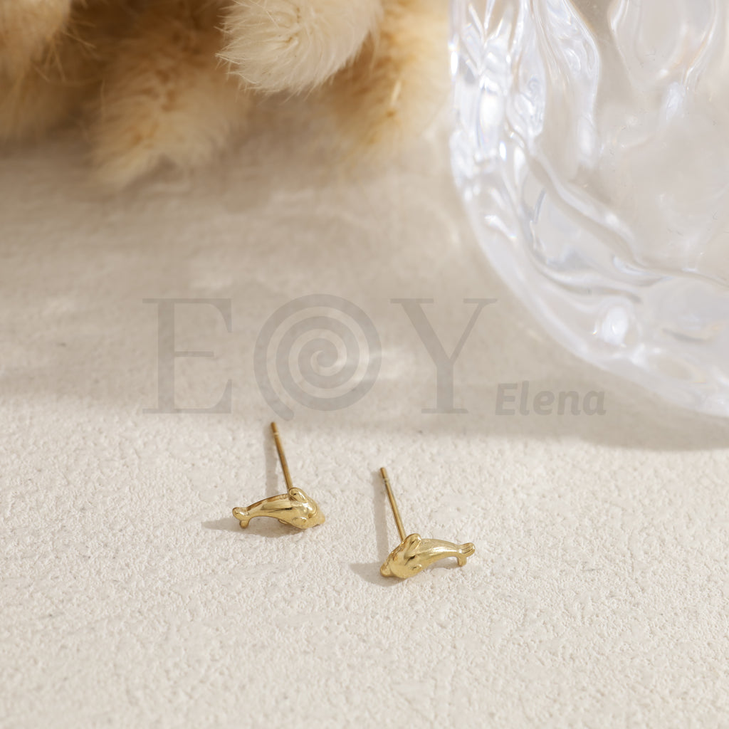 Pendientes delfín acero