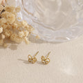 Pendientes mariposa simple acero