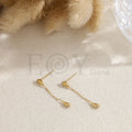 Pendientes doble gota acero
