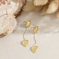 Pendientes corazón acero