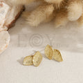 Pendientes doble hoja acero