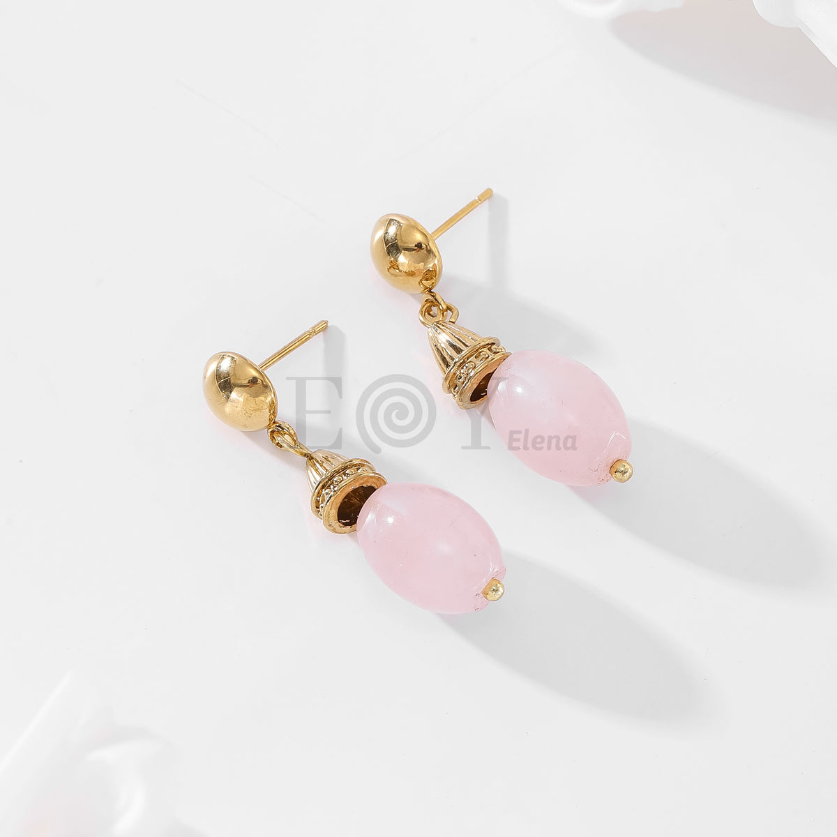 Pendientes piedra color
