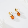 Pendientes piedra color