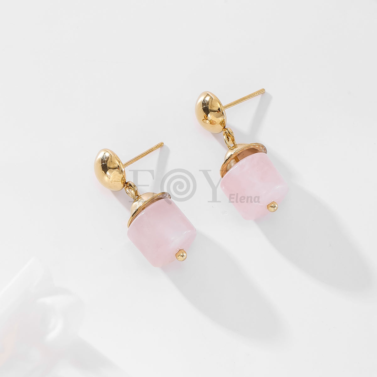 Pendientes con piedra color