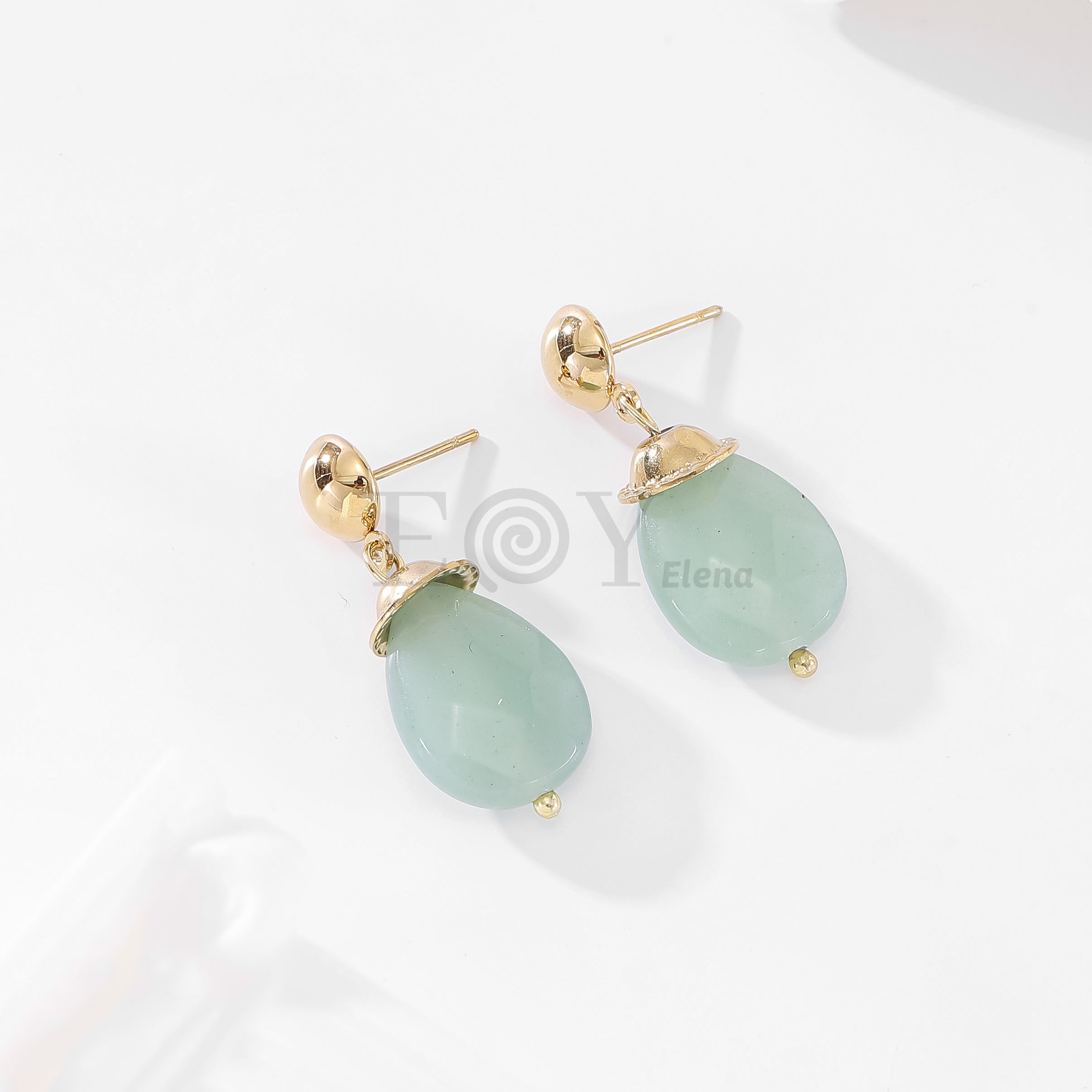 Pendientes piedra color