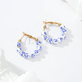 Pendientes aro bolas colores