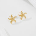 Pendientes estrella de mar lunares