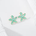 Pendientes flor color