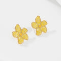 Pendientes flor color