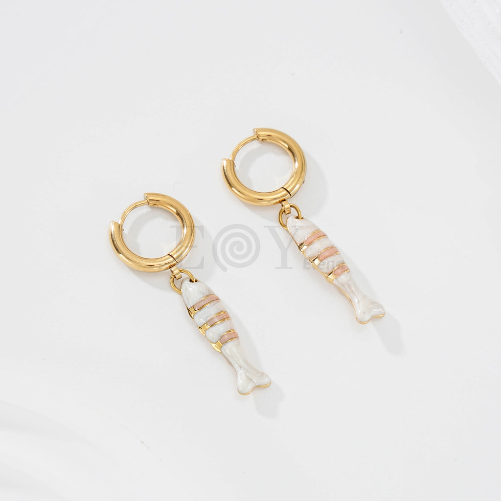 Pendientes pez alargado