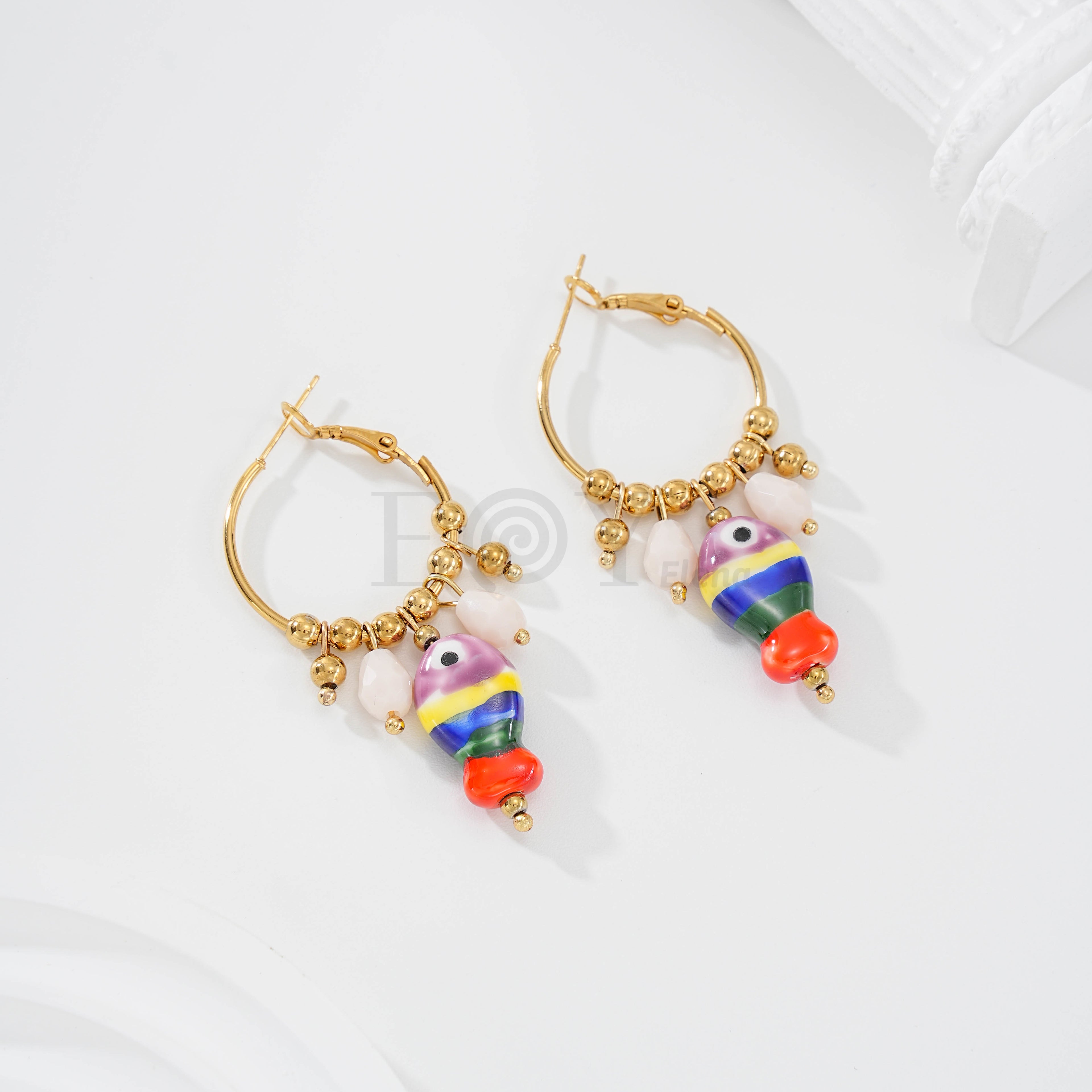Pendientes de charm pez