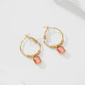 Pendientes con circonita color