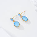 Pendientes piedra color