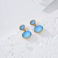 Pendientes piedra color