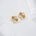 Pendientes flor color