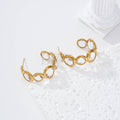 Pendientes aro con piedras colores