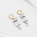 Pendientes de aro gato