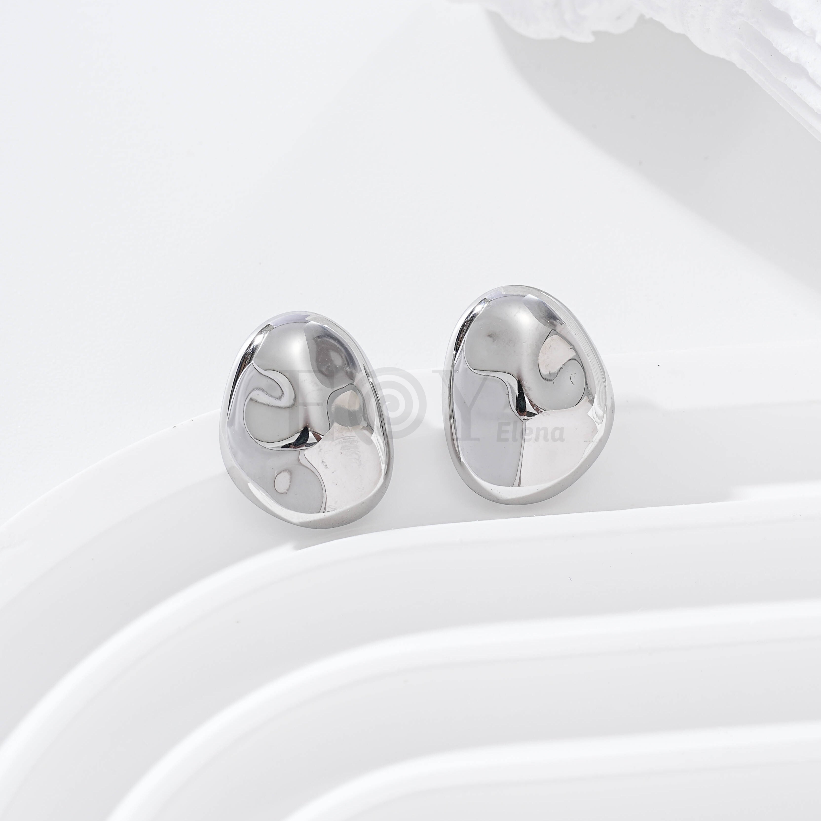 Pendientes chapa relieve