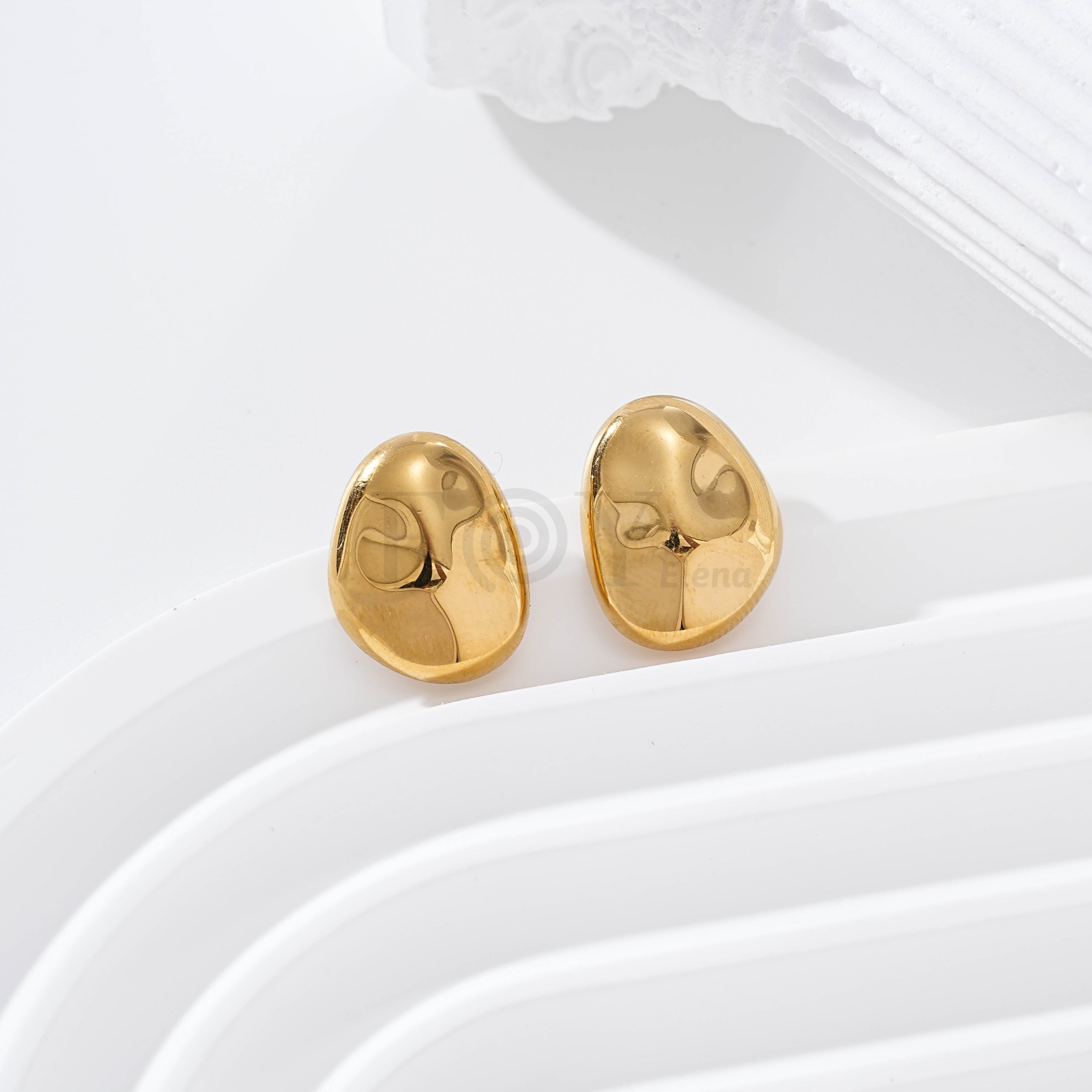 Pendientes chapa relieve