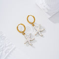 Pendientes aro estrella de mar