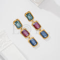 Pendientes de piedras de acero