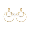 Pendientes con aros acero