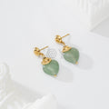 Pendientes con piedra color