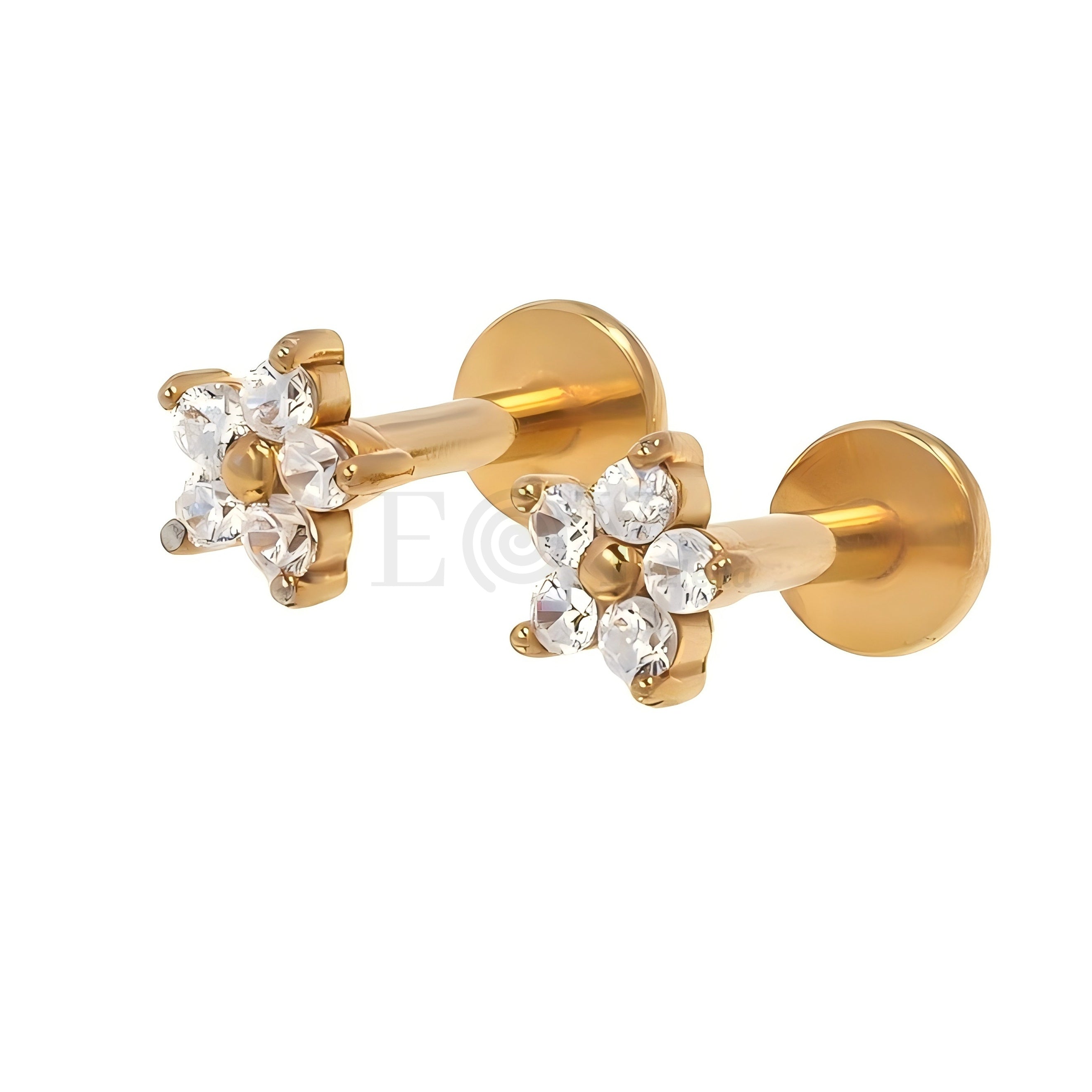 Pendientes titanio estrella