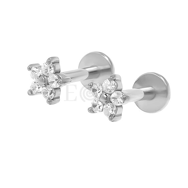 Pendientes titanio estrella