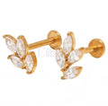 Pendientes titanio hoja