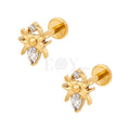 Pendientes titanio mariquita circonita